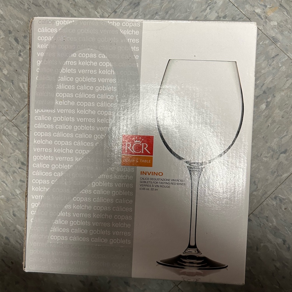 2 RCR Wine Glasses